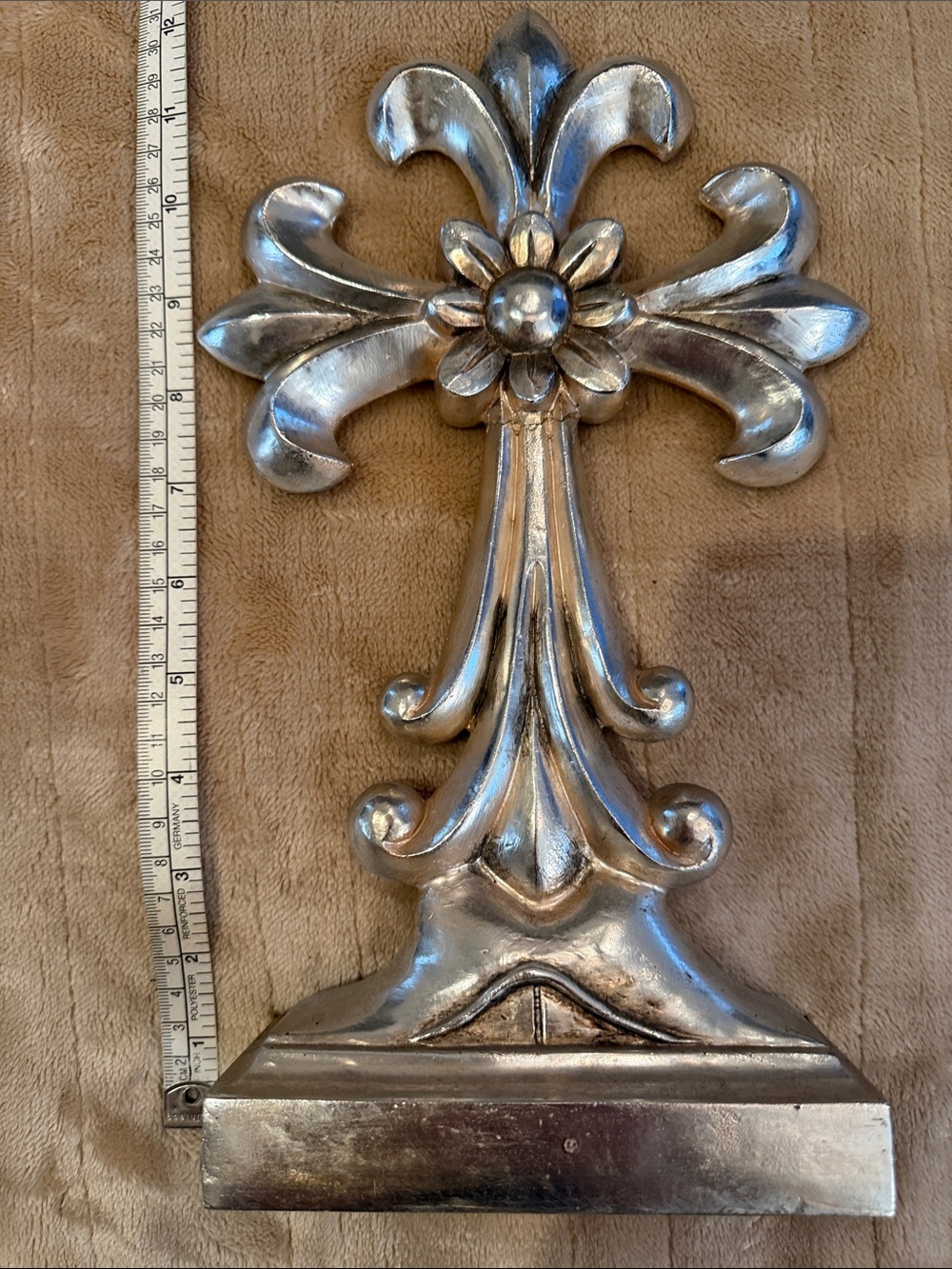 Silver Fleur-de-Lis Decorative Accent - Metallic Home  Decor